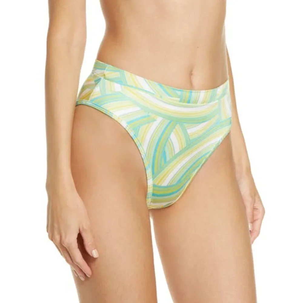 NWT l*space Frenchi French Cut Bitsy Bikini Bottoms In Over The Rainbow Sz. S